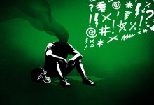 Illustration concept of student athlete defeated by coach's verbal abuse